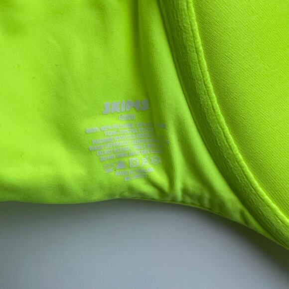 Skims Fits Everybody Push-Up Demi Bra Green Highlighter Size 40DDD (40F) - Picture 6 of 7